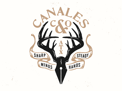 Antlers austin branding deer design graphic design illustration logo nature outdoors texas