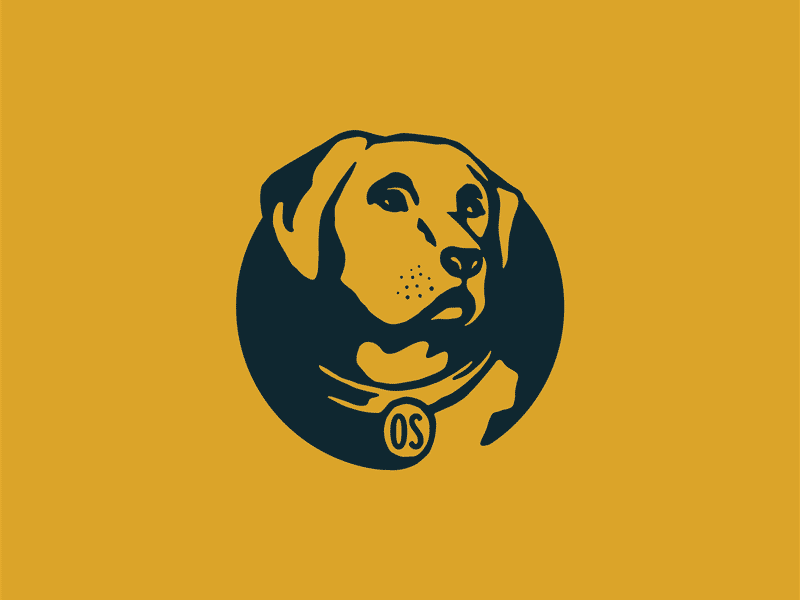 Ol' Yeller branding design dog graphic design illustration labrador logo