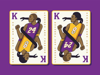 RIP Kobe basketball basketball card design graphic design illustration kobe lakers playingcards sportsdesign