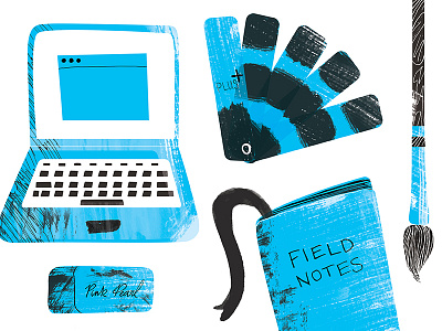 Tools of Inspiration illustration ink inspiration pantone texture