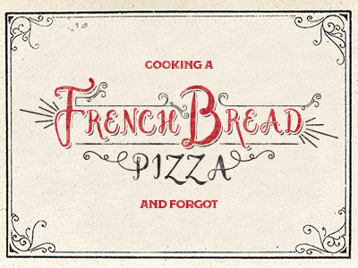 Cooking a French Bread Pizza