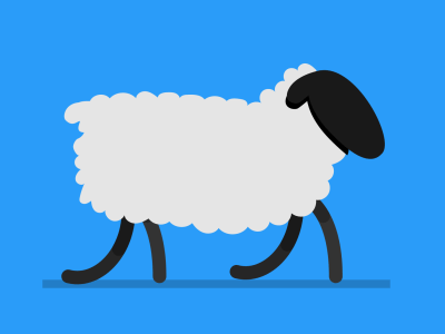 Walking Sheep after effects animated gif sheep walking