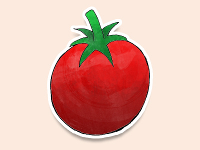 Tomato, Tomahto fresh illustration sticker tomato