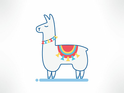 Alpaca alpaca colorful happy icon illustration illustrator