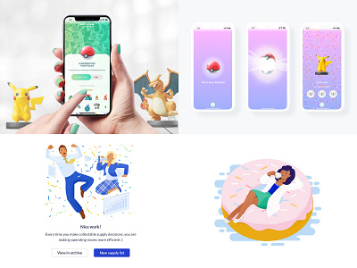 My top 4 in 2018 app design illustration mobile pokemon ui