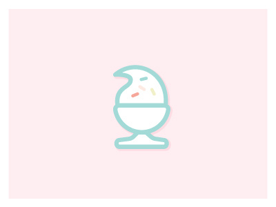 Sundae design ice cream illustrator logo parlor pastel sundae vector yum