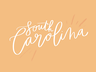 South Carolina Lettering