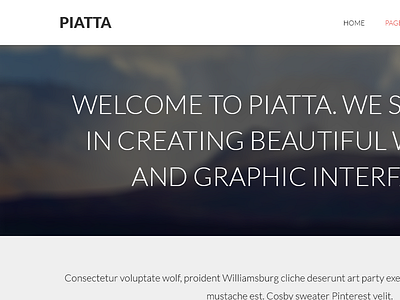 Piatta business clean flat minimal piatta portfolio wordpress