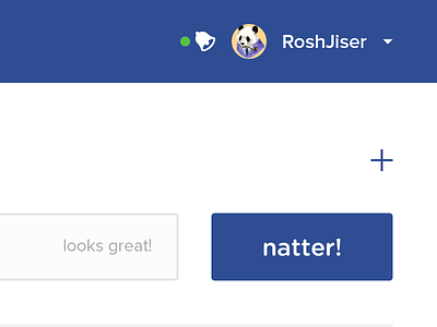 Natter User/Add New button natter post redesign user