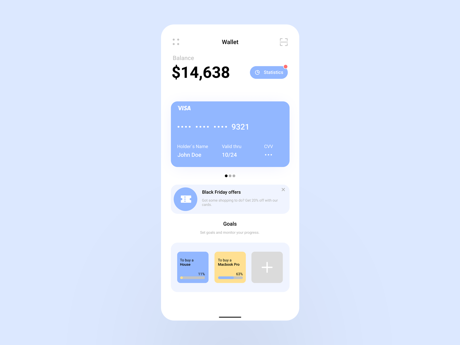 Finance App - Bank features + Goals by Kamil Staśko on Dribbble