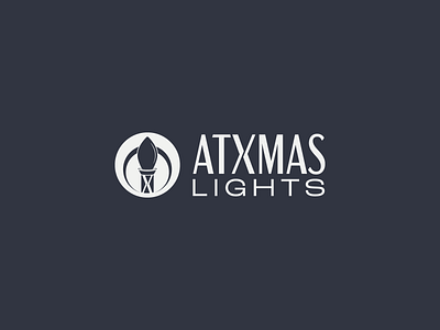 ATXMAS Lights brandandidentity branding christmaslights design graphic design holiday illustration lightbulb logo typography