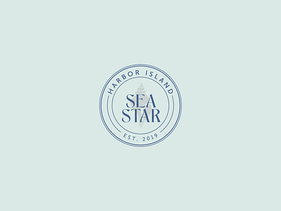 Sea Star Harbour Island airbnb branding conch design graphic design hand drawn hospitality hospitality design illustration logo vacation rental