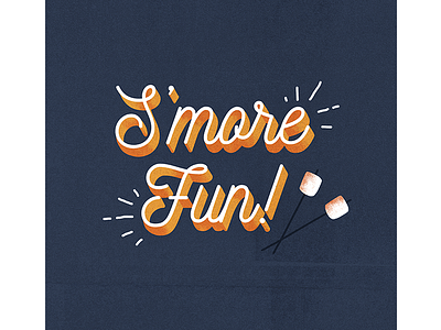 S'more Fun digital illustration graphic design lettering smores vector yum
