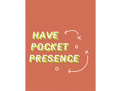 Core Value Series- Have Pocket Presence digital illustration graphic design hand lettering illustration lettering texture typography