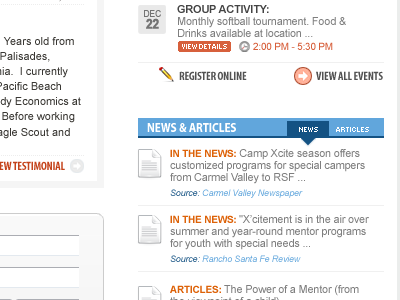 Right Bar News & Articles articles events menu news right menu san diego summary web design web developer