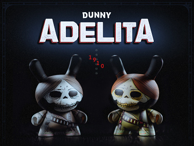 Dunny Adelita x Kidrobot adelita azteca azteca series designer toy dunny kidrobot mexico munny oscar mar skull toy vynil toy