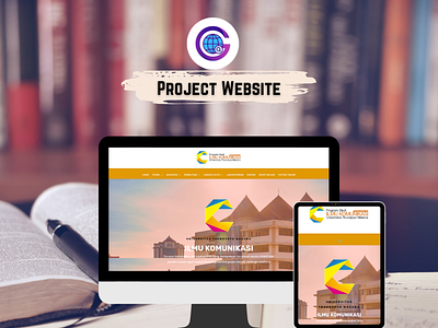 project website Komunikasi UTM (Universitas Trunojoyo Madura) design website
