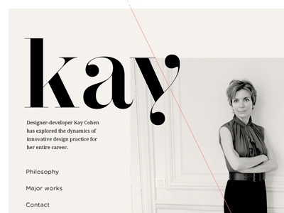 Website / Layout Design layout minimal typography website