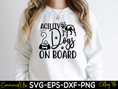 agility dogs on board svg designs
