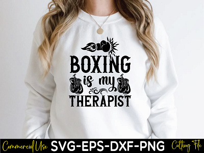 boxing is my therapist cricut