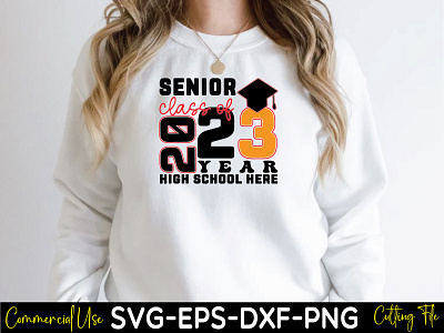 senior class of 2023 year high school here graduation shirt