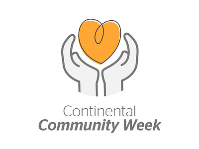 Continental Community Week Logo community community logo community week continental continental tire illustrator logo logodesign vector volunteer volunteer logo