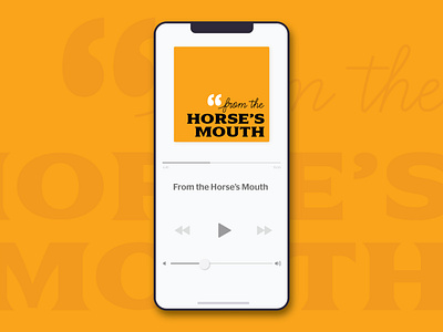 From the Horse's Mouth Podcast Artwork