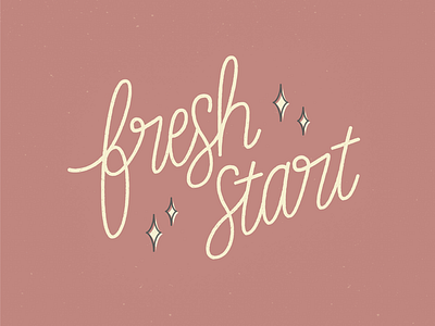 Fresh Start ✨ design hand lettering lettering type typography