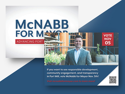 Mcnabb for Mayor Postcard branding campaign design flyer flyer design flyer designs illustration logo mayor mayoral campaign political campaign politics postcard postcard design print print design type typography vector