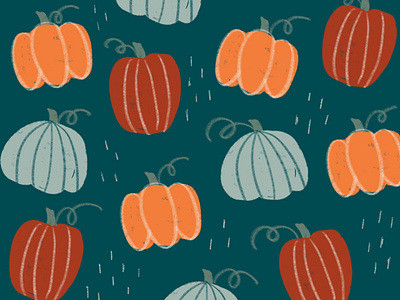 Pumpkin Pattern design fall halloween illustration ipad pattern pattern design patterns procreatee pumpkin design pumpkin pattern pumpkins surface design surface pattern surface pattern design