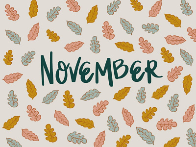 November design hand lettering handlettering illustration lettering november type typography vector