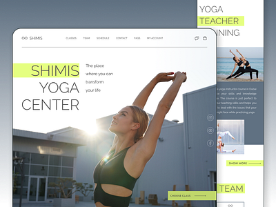 Shimis Yoga Center Redesign Concept