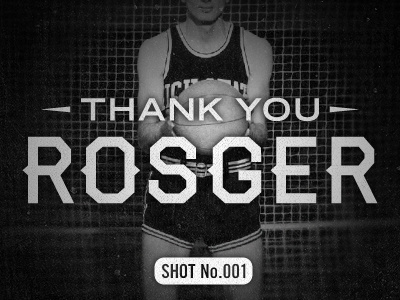 Thank you Rosger basketball debut haymaker thank you