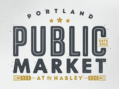 Portland Public Market @2x farmers market grunge market oregon portland public public market texture typography vintage