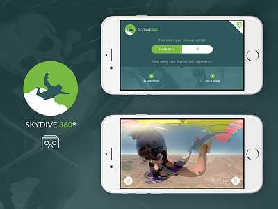 Skydive 360° VR 360 video app google cardboard mobile skydive virtual reality vr