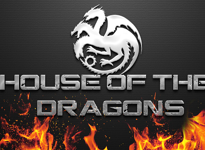 House of the Dragons Wordmark Logo banner designs branding company logos fiverr logos graphics design house of the dragons illustater logos logo cretions logo design