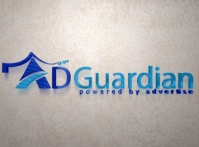 Ad Guardian Powered by advertise 3d animation app branding design graphic design illustration logo ui vector