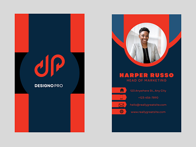 DesignoPro Business Card branding business card canva design graphic design