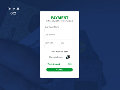 Credit Card Checkout 002 card payment creditcard daily ui 002 daily ui challenge dailyui design payment payment page purchase