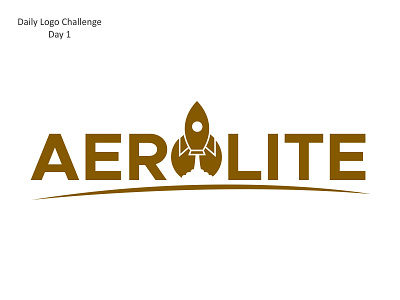Rocketship aerolite dailylogo dailylogochallenge design logo logodesign rocket rocketship space rocket spacerocket typography