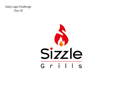 Sizzle Grills dailylogo dailylogochallenge flame flamelogo grills grills logo logo logo design logodesign sizzle sizzlelogo