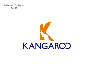 Kangaroo australia dailylogo dailylogochallenge kangaroo kangaroologo logo logodesign