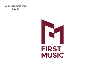 Record Label dailylogo dailylogochallenge firstmusic logo logo design logodesign music musiclogo record