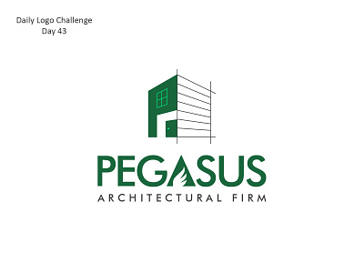 Architectural Firm architectural architecture dailylogo dailylogochallenge designlogo drawing elevation logo logodesign pegasus