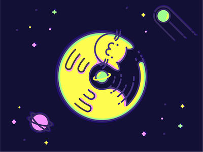 Cosmic Cat cat cosmos space
