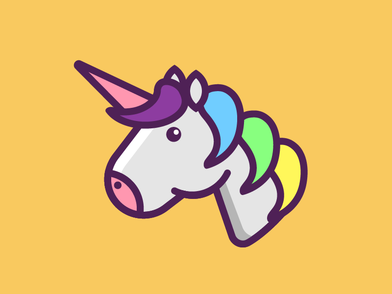 Unicorn Emoji by Kasia Malkiewicz for Opera on Dribbble