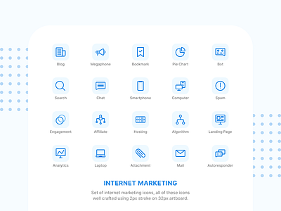 Internet Marketing Icons design icon internet marketing social media ui