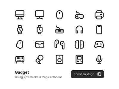 Gadget Icons gadget icon icon a day illustration ui uidesign