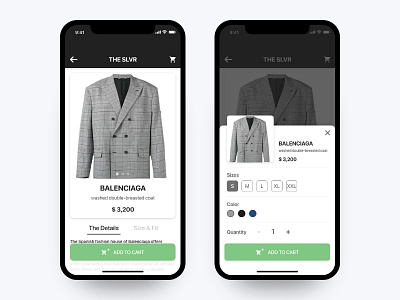 The SLVR - Fashion E-Commerce ecommerce fashion app minimal mobile app mobile app design ui uidesign ux uxdesign