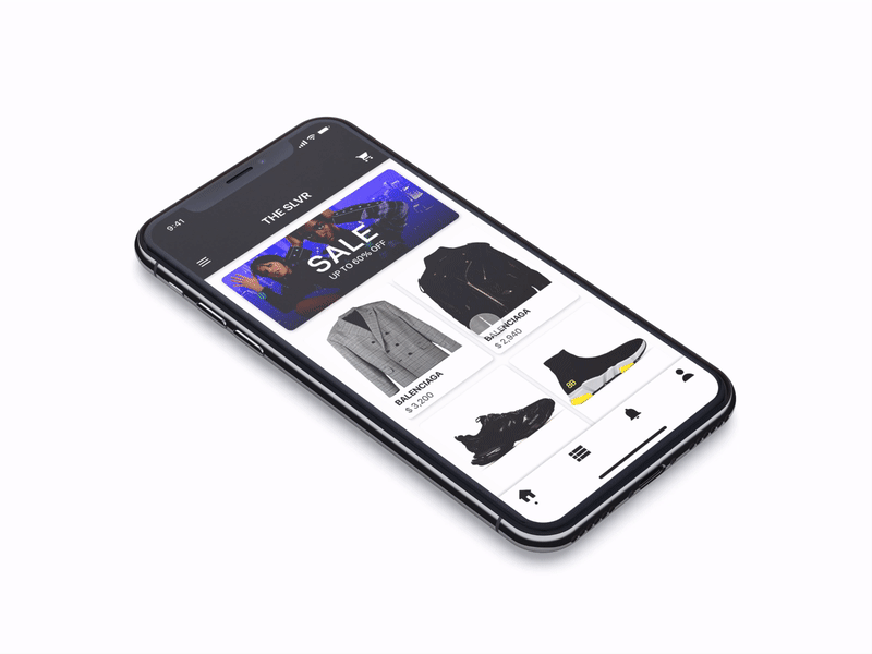 The SLVR Fashion E-Commerce Interaction animation ecommerce fashion fashion app interaction interaction design shopping store ui ux